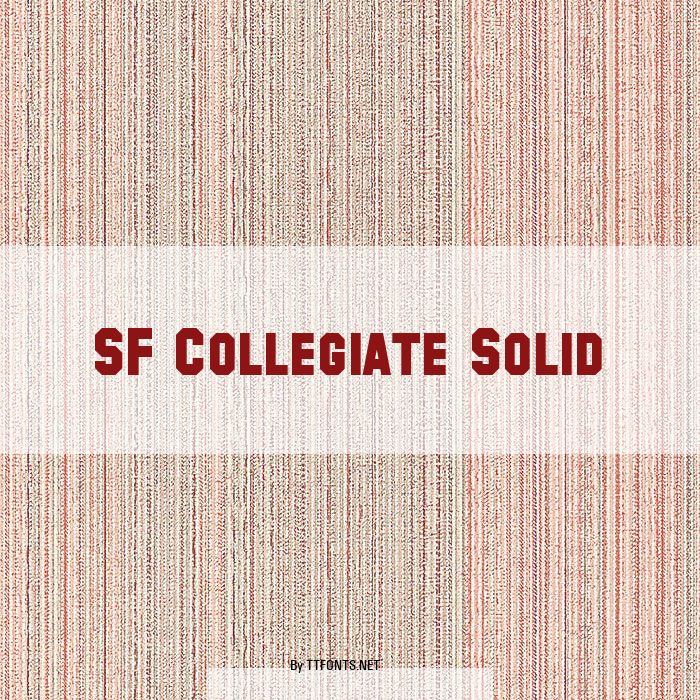 SF Collegiate Solid example